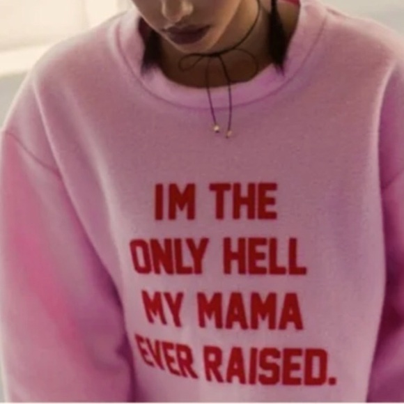 Daydream Nation LA Tops - Daydream Nation LA Pink Sweatshirt with Red Text Couch crasher New!